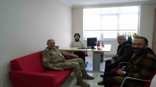 Erzincan İl Jandarma Komutanı Tuğgeneral Yanıktan İHAya ziyaret