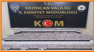 Erzincanda 27 bin makaron ele geçirildi
