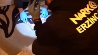 Erzincanda bir miktar uyuşturucu ele geçirildi