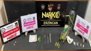Erzincanda bir miktar uyuşturucu ele geçirildi