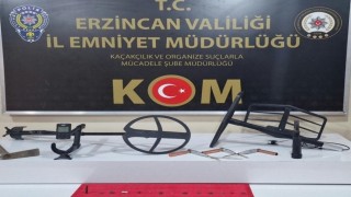 Erzincanda tarihi sikke ele geçirildi