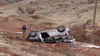 Erzurumda trafik kazası: 2 yaralı