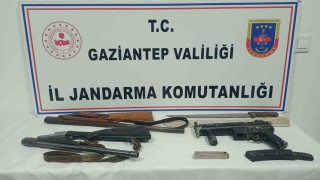Gaziantepte 18 adet kaçak silah ele geçirildi