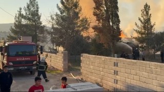 Gaziantepte bağ evinde korkutan yangın
