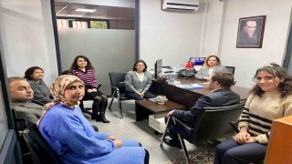 Germencik Kaymakamı Doğru, SYDV Müdürü Beydağdan çalışmalar hakkında bilgi aldı