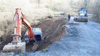 Gölyakada heyelan çalışmaları devam ediyor