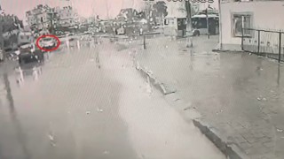 Gübre yüklü kamyonun genç kadını ölüme sürüklediği kaza kamerada