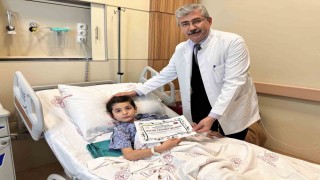 Hastaneden minik hastalarına cesaret belgesi