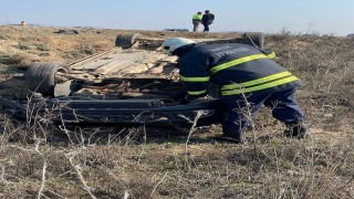 Hatayda trafik kazası:1 ölü, 8 yaralı