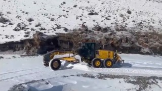 Iğdırda 10 günde 77 kilometrelik yol kardan temizlendi
