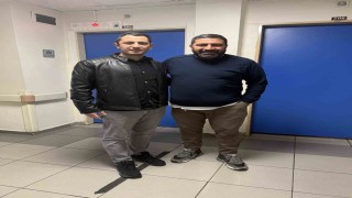 İnanılmaz kurtuluşunun kahramanıyla buluştu