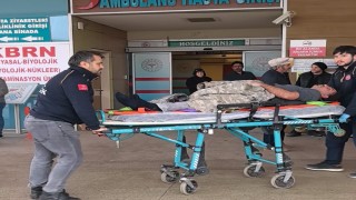 İnegölde devrilen mikserin sürücüsü yaralandı