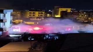İş yerinde çıkan yangın korkuttu