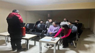 İtfaiye ekiplerinden kamu personellerine ‘yangın güvenliği eğitimi