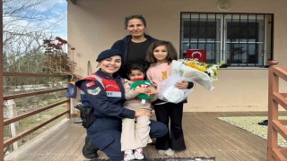 Jandarma, şehit ailesini unutmadı