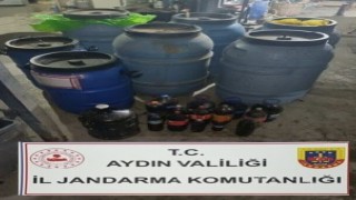 Jandarmadan sahte içki baskını