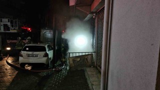 Kağıthanede 8 katlı binada yangın paniği