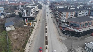 Kampüse çıkan caddelerde estetik düzenleme