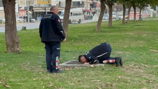 ‘Kanalizasyonda çocuk var ihbarı polis, itfaiye ve sağlık ekiplerini alarma geçirdi