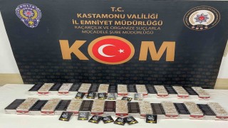Kastamonuda 10 bin adet doldurulmuş makaron ele geçirildi