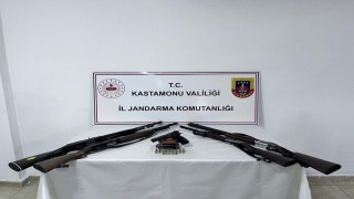 Kastamonuda çok sayıda silah ele geçirildi