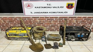 Kastamonuda kaçak kazı yapan 5 kişi yakalandı