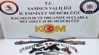 Kavakta silah ele geçirildi