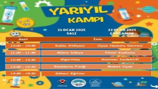 Kayseri Bilim Merkezinden verimli ve keyifli bir tatil için yarıyıl kampı