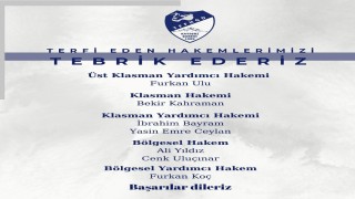 Kayseri Bölgesinden 7 futbol hakemi terfi etti