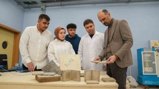 KBÜde elektromanyetik dalgalara karşı koruma sağlayan yapı malzemesi üretildi