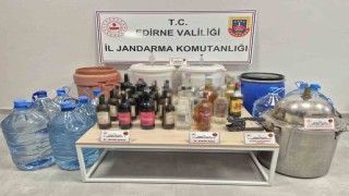 Keşanda 384 litre sahte içki ele geçirildi