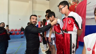 Kick Boks Okullar Arası İl Şampiyonası Tamamlandı
