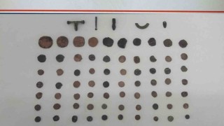 Kırıkkalede 80 adet Bizans sikkesi ve 5 obje ele geçirildi