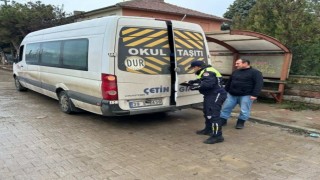 Kırklarelinde okul servisleri denetlendi