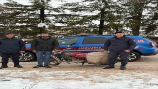 Kırşehirde çalınan motosikleti jandarma buldu