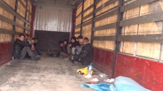 Kırşehirde tırda 11 düzensiz göçmen yakalandı