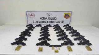 Konyada jandarmadan silah kaçakçılarına operasyon