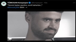 Konyaspordan Ahmet Çalık paylaşımı