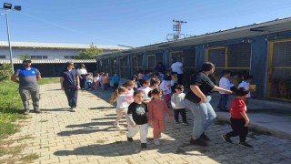 Kreş öğrencileri sokak hayvanlarını ziyaret etti