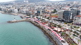 Kuşadasında Karadeniz rüzgarı esti