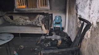 Mardinde ev yangını çevreye sıçramadan söndürüldü