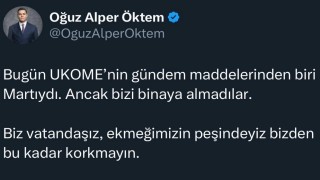 Martı kurucusu Oğuz Alper Öktem UKOMEye alınmadı