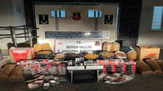 Mersinde kaçak 34 bin adet makaron ele geçirildi
