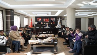 Mevlana Ortaokulunun özel öğrencilerinden anlamlı ziyaret
