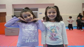 Minikler ders yorgunluklarını böyle attılar