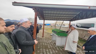 Motosiklet kazasında ölen imam son yolculuğuna uğurlandı