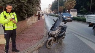 Motosikletin çarptığı scooterdaki 5 yaşındaki çocuk yaraladı