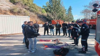 Muğla İtfaiyesinden Baca Temizlik Personeline eğitim