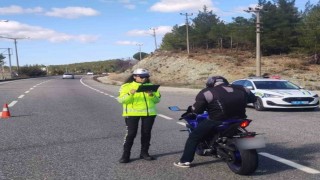 Muğlada motosiklet denetimlerinde 71 sürücüye ceza kesildi