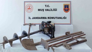 Muşta sit alanında kazı yapanlara operasyon